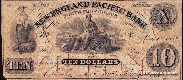 New England Pacific Bank $10