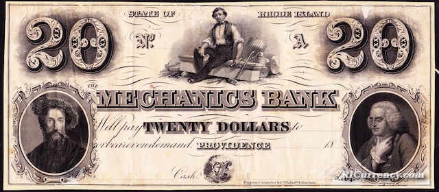 Mechanics Bank $20