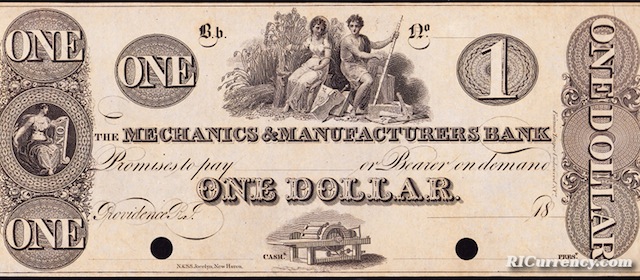 Mechanics & Manufacturers Bank $1