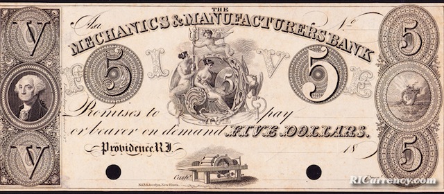 Mechanics & Manufacturers Bank $5