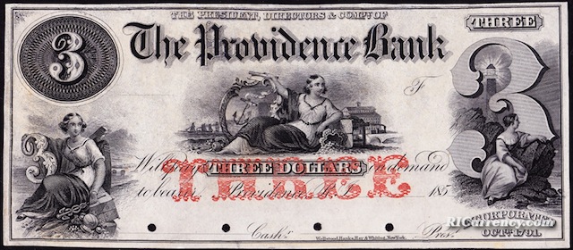 Providence Bank $3