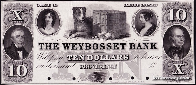 Weybosset Bank $10