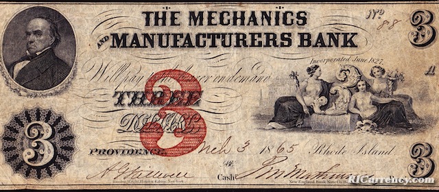 Mechanics & Manufacturers Bank $3