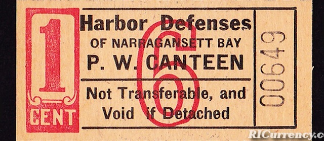 Harbor Defenses 1¢ POW Chit