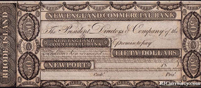 New England Commercial Bank $50