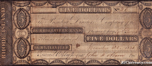 Burrillville Bank $5