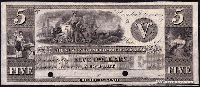New England Commercial Bank $5