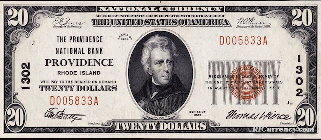 Providence National Bank $20