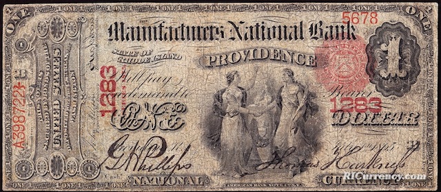 Manufacturers National Bank $1