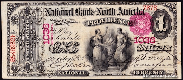National Bank of North America $1