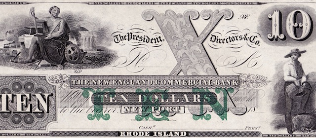 New England Commercial Bank $10/5/5/5