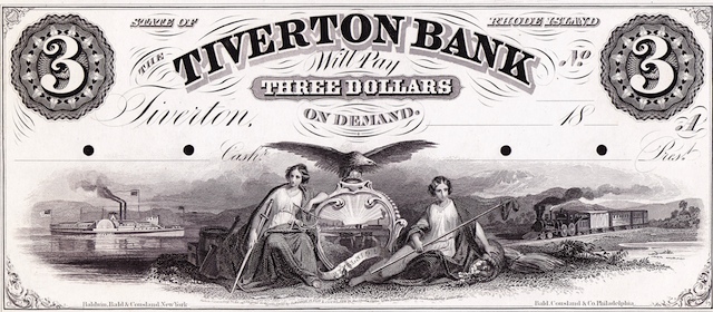 Tiverton Bank $1/1/2/3