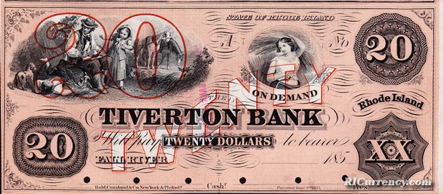 Tiverton Bank $5/5/10/20