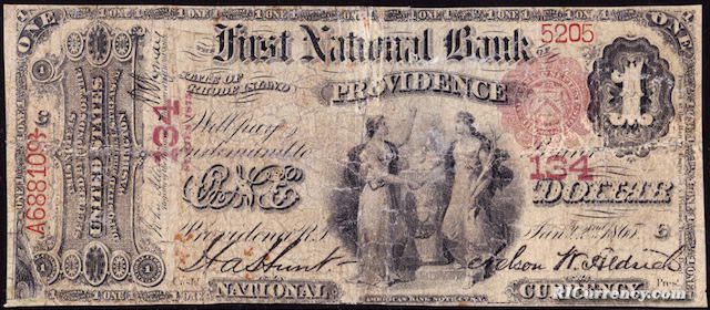 First National Bank $1