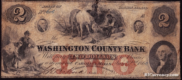 Washington County Bank $2