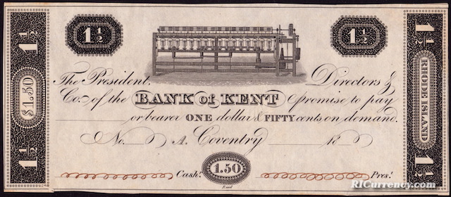 Bank of Kent $1.50