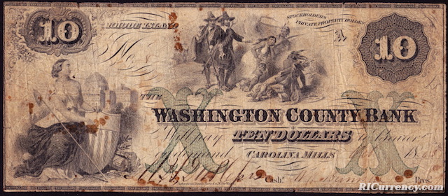 Washington County Bank $10