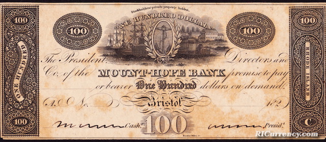 Mount Hope Bank $100