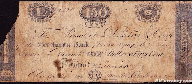 Merchants Bank $1.50