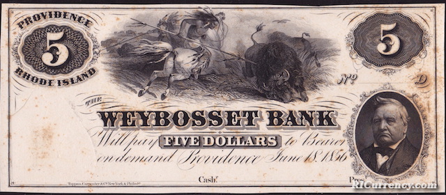 Weybosset Bank $5