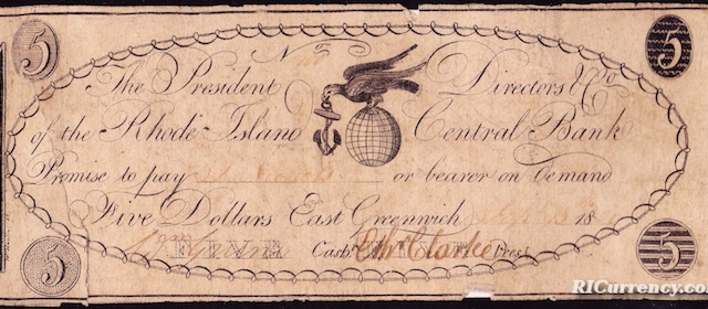 Rhode Island Central Bank $5