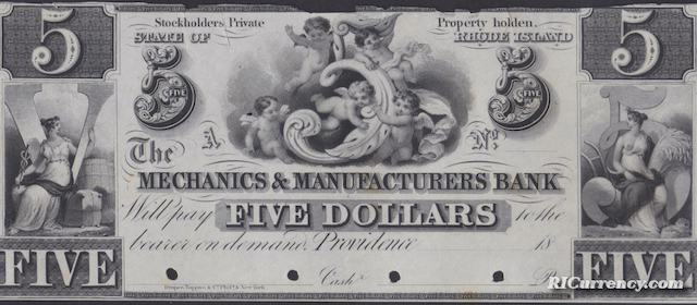 Mechanics & Manufacturers Bank $5