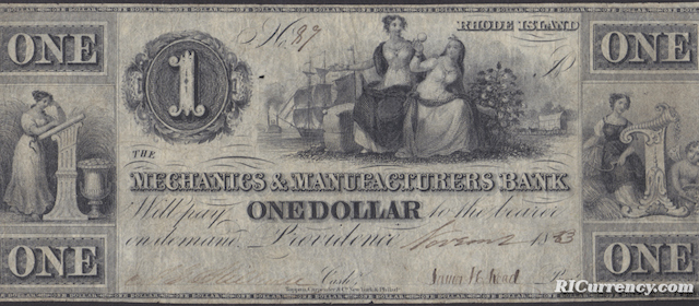 Mechanics & Manufacturers Bank $1