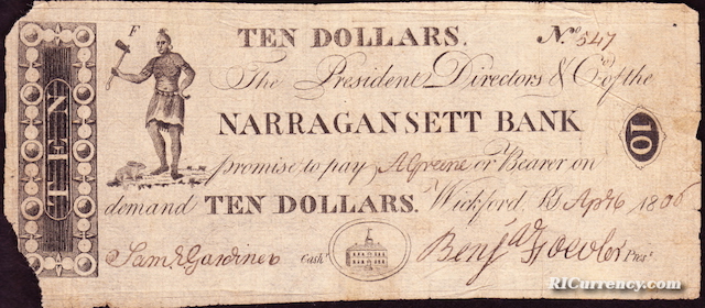 Narragansett Bank $10