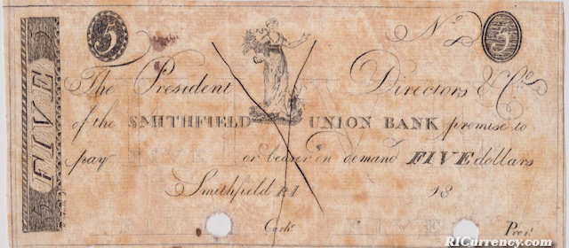 Smithfield Union Bank $5